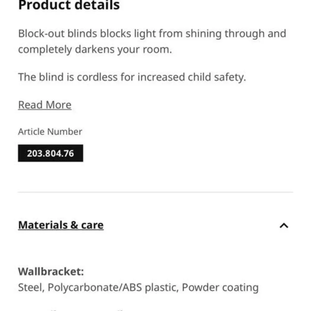 IKEA blinds grey
